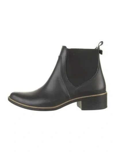 Pre-owned Kate Spade Rubber Chelsea Boots In Black