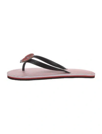 Pre-owned Kate Spade Rubber Flip Flops In Pink