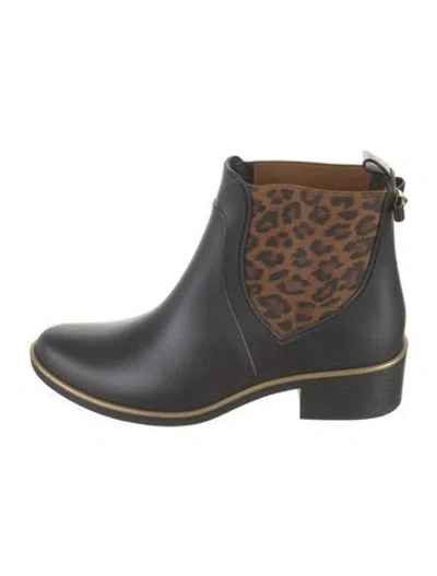 Pre-owned Kate Spade Rubber Rain Boots In Black