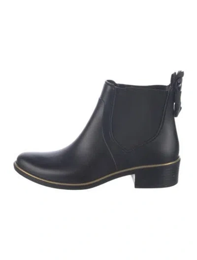 Pre-owned Kate Spade Rubber Rain Boots In Blue