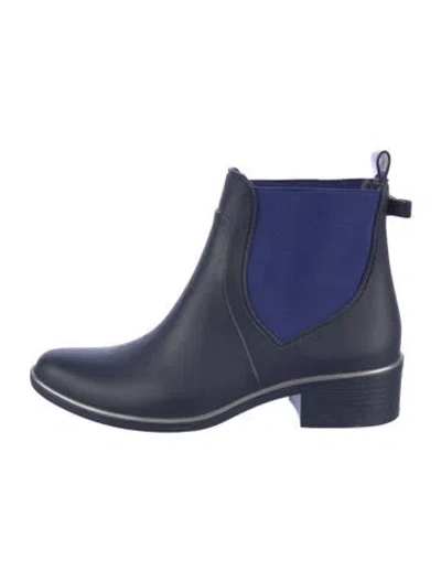 Pre-owned Kate Spade Rubber Rain Boots In Blue