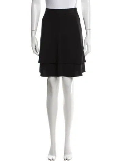 Pre-owned Kate Spade Ruffle Embellishment Mini Skirt In Black