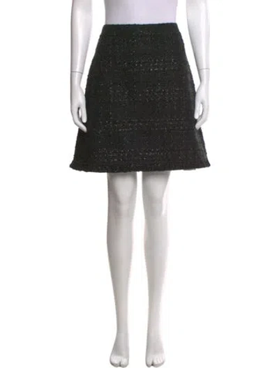Pre-owned Kate Spade Ruffle Embellishment Mini Skirt In Black