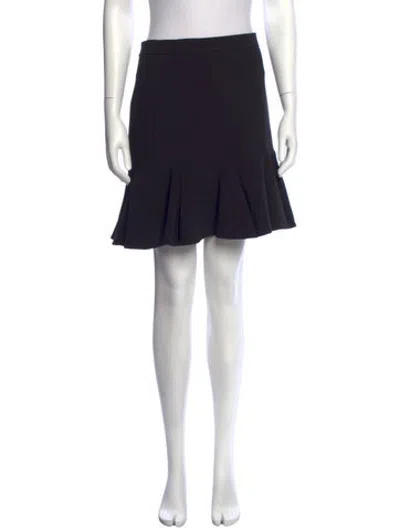 Pre-owned Kate Spade Ruffle Embellishment Mini Skirt In Black