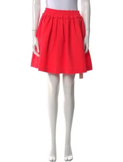 Pre-owned Kate Spade Ruffle Embellishment Mini Skirt In Pink