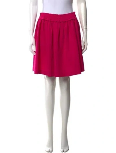 Pre-owned Kate Spade Ruffle Embellishment Mini Skirt In Pink