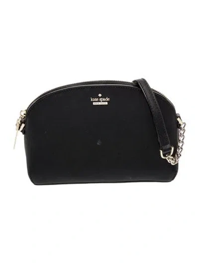 Pre-owned Kate Spade Saffiano Leather Clutch In Black