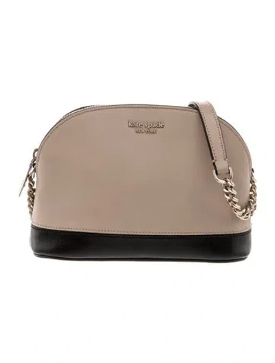 Pre-owned Kate Spade Saffiano Leather Clutch In Neutral