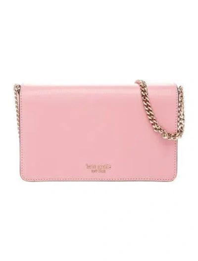Pre-owned Kate Spade Saffiano Leather Clutch In Pink