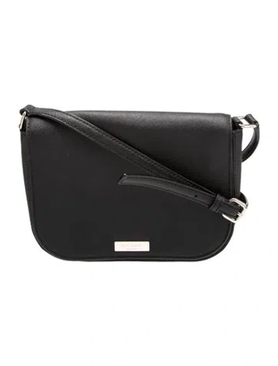 Pre-owned Kate Spade Saffiano Leather Crossbody Bag In Black