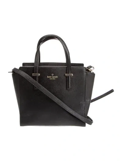 Pre-owned Kate Spade Saffiano Leather Crossbody Bag In Black