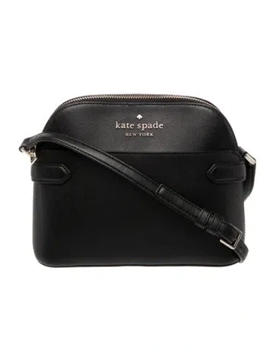 Pre-owned Kate Spade Saffiano Leather Crossbody Bag In Black
