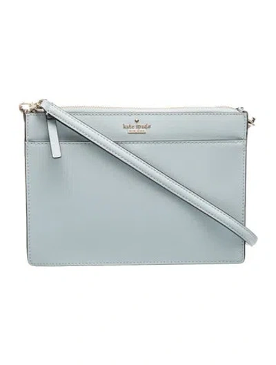 Pre-owned Kate Spade Saffiano Leather Crossbody Bag In Blue