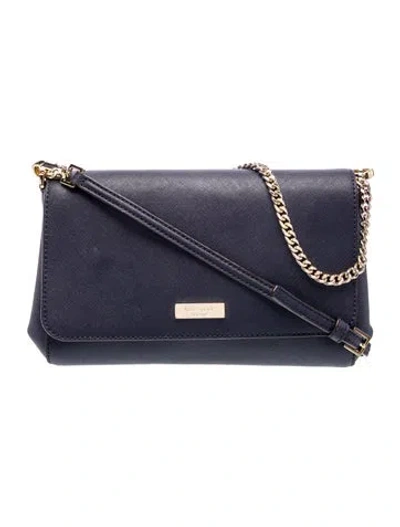 Pre-owned Kate Spade Saffiano Leather Crossbody Bag In Blue