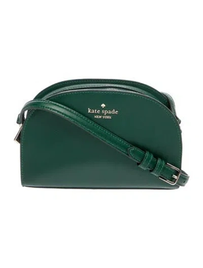 Pre-owned Kate Spade Saffiano Leather Crossbody Bag In Green