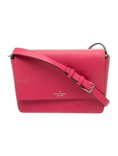 Pre-owned Kate Spade Saffiano Leather Crossbody Bag In Pink