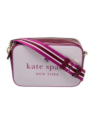 Pre-owned Kate Spade Saffiano Leather Crossbody Bag W/ Tags In Purple