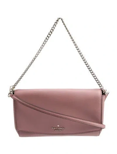 Pre-owned Kate Spade Saffiano Leather Evening Bag In Pink