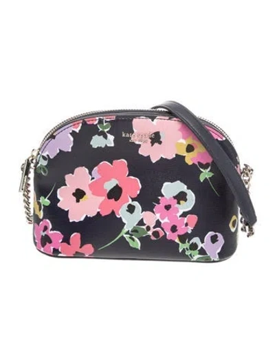 Pre-owned Kate Spade Saffiano Leather Minaudière In Blue