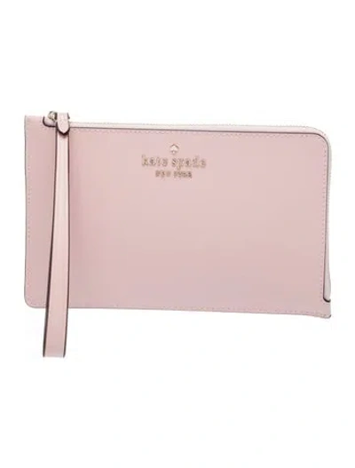 Pre-owned Kate Spade Saffiano Leather Portfolio In Pink