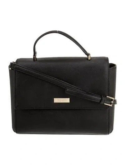 Pre-owned Kate Spade Saffiano Leather Shoulder Bag In Black
