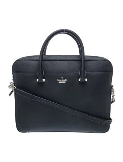 Pre-owned Kate Spade Saffiano Leather Shoulder Bag In Black