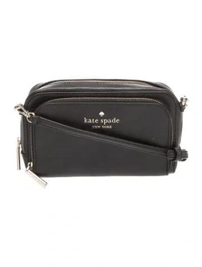 Pre-owned Kate Spade Saffiano Leather Shoulder Bag In Black