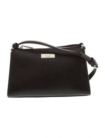 Pre-owned Kate Spade Saffiano Leather Shoulder Bag In Black