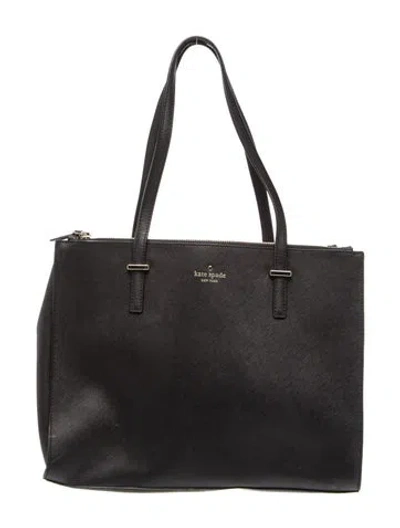 Pre-owned Kate Spade Saffiano Leather Shoulder Bag In Black