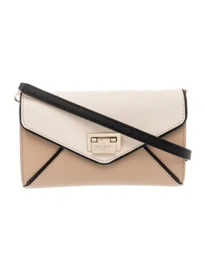 Pre-owned Kate Spade Saffiano Leather Shoulder Bag In Neutral