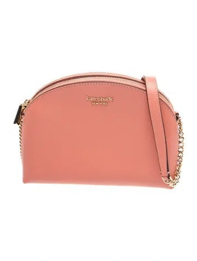 Pre-owned Kate Spade Saffiano Leather Shoulder Bag In Pink