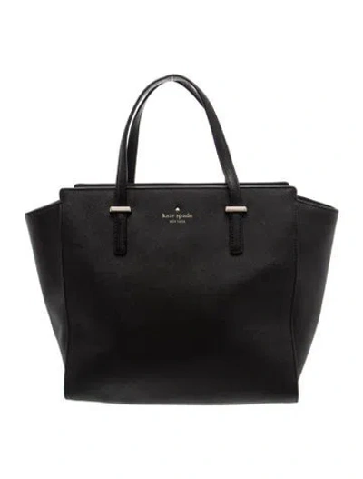 Pre-owned Kate Spade Saffiano Leather Top Handle Bag In Black