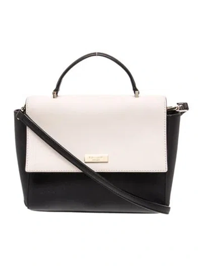 Pre-owned Kate Spade Saffiano Leather Top Handle Bag In Black