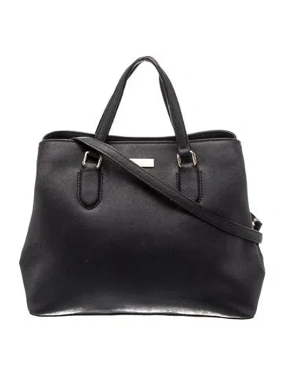 Pre-owned Kate Spade Saffiano Leather Top Handle Bag In Blue