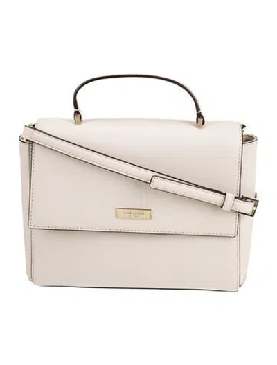 Pre-owned Kate Spade Saffiano Leather Top Handle Bag In Neutral