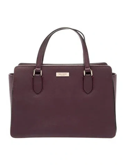Pre-owned Kate Spade Saffiano Leather Top Handle Bag In Red