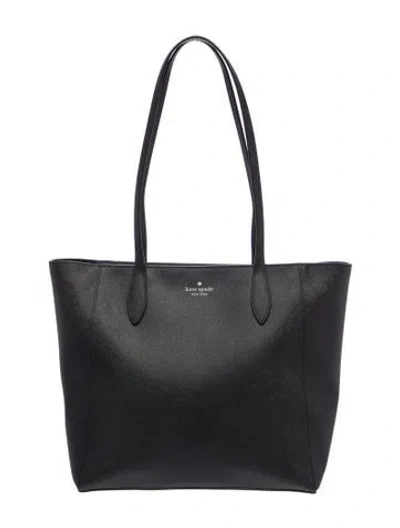 Pre-owned Kate Spade Saffiano Leather Tote In Black