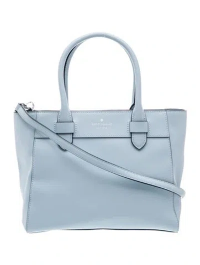 Pre-owned Kate Spade Saffiano Leather Tote In Blue