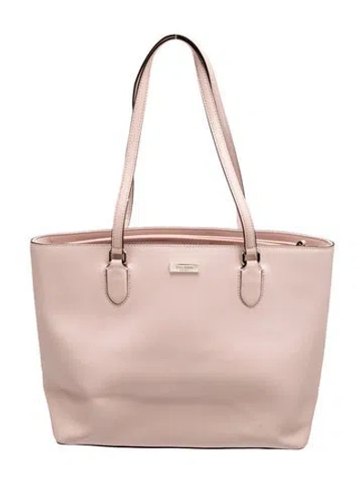 Pre-owned Kate Spade Saffiano Leather Tote In Pink