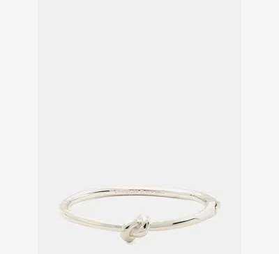 Kate Spade Sailor's Knot Hinge Bangle In Silver