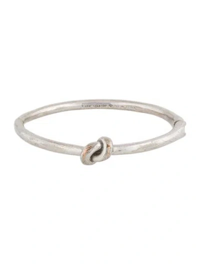 Pre-owned Kate Spade Sailor's Knot Hinged Bangle Bracelet, 6.5" In Multi