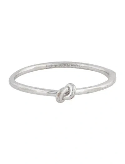 Pre-owned Kate Spade Sailor's Knot Hinged Bangle Bracelet, 6.5" In Multicolor