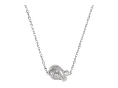 Kate Spade Sailor's Knot Mini Pendant In Gray