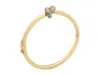 Kate Spade Sailor's Knot Pave Hinge Bangle In Metallic