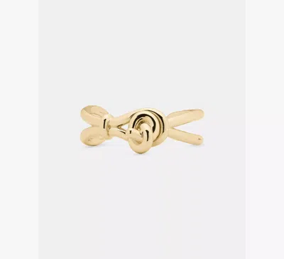 Kate Spade Sailor's Knot Statement Cuff In Gold