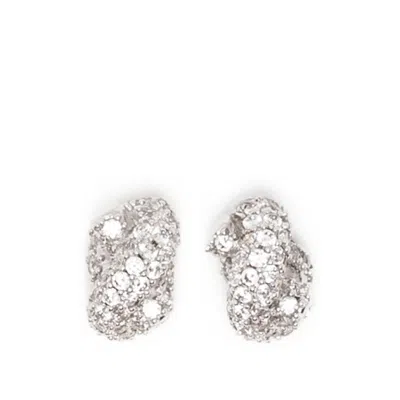 Kate Spade Sailor's Knot Stud Earrings In Metallic