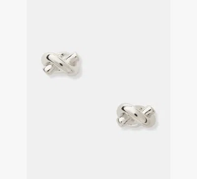 Kate Spade Sailor's Knot Studs In Silver