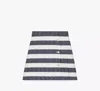 Kate Spade Pleated Striped Tweed Mini Skirt In Planetary Navy/cream