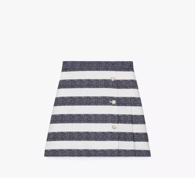 KATE SPADE SAILOR STRIPE PLEATED SKIRT