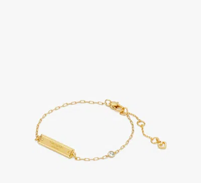 Kate Spade Sam Icon Bar Bracelet In Gold